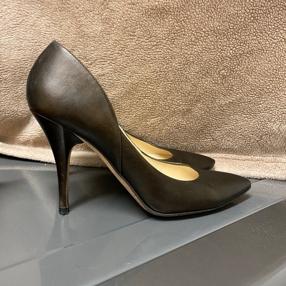 Jimmy Choo leather pointed-toes pump